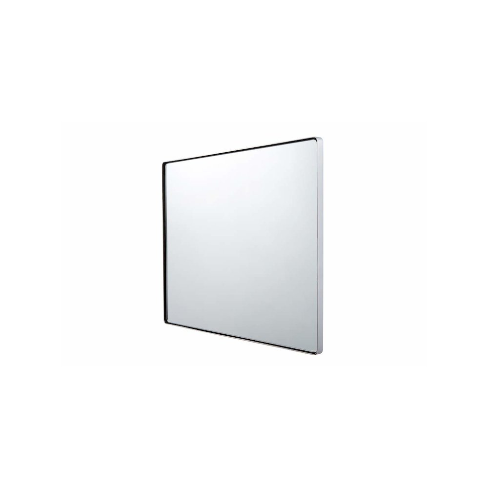 Kye 30x24 Rounded Rectangular Wall Mirror - Polished Nickel. Picture 4