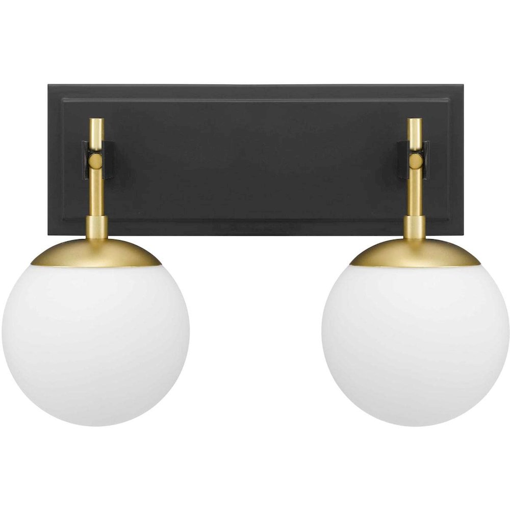 Allie 2-Lt Bath - Black/Satin Brass. Picture 4