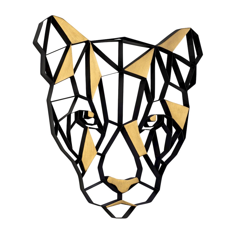 Geometric Animal Kingdom Lion Wall Art. Picture 2