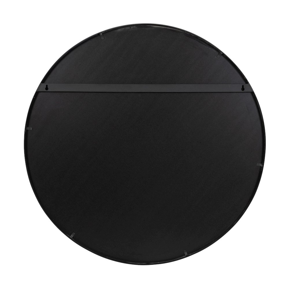Cottage 30-in Round Mirror - Black. Picture 4