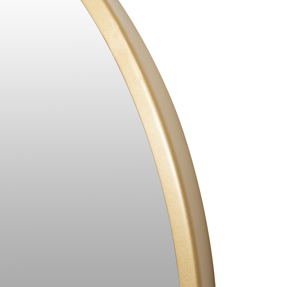 Cottage 30-in Round Mirror - Gold. Picture 2