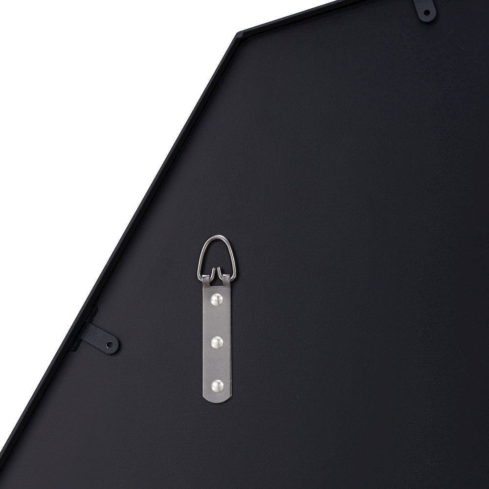 Hex No 30x28 Mirror - Black. Picture 6