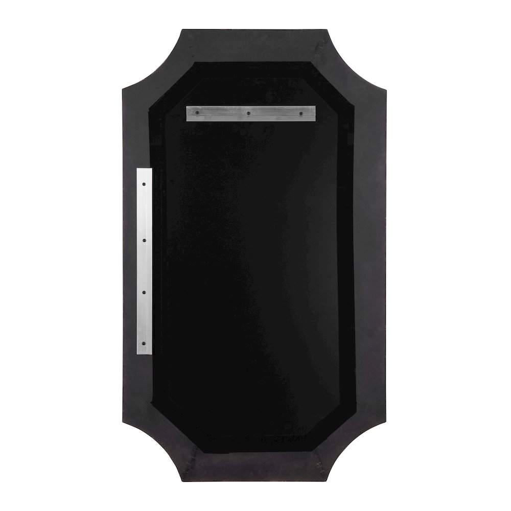 Farra 26x44 Wall Mirror - Poplar Burl/Weathered Brass. Picture 4