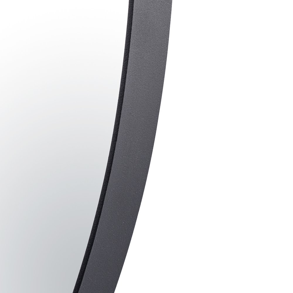 Tablet 30-in Round Wall Mirror - Black. Picture 4