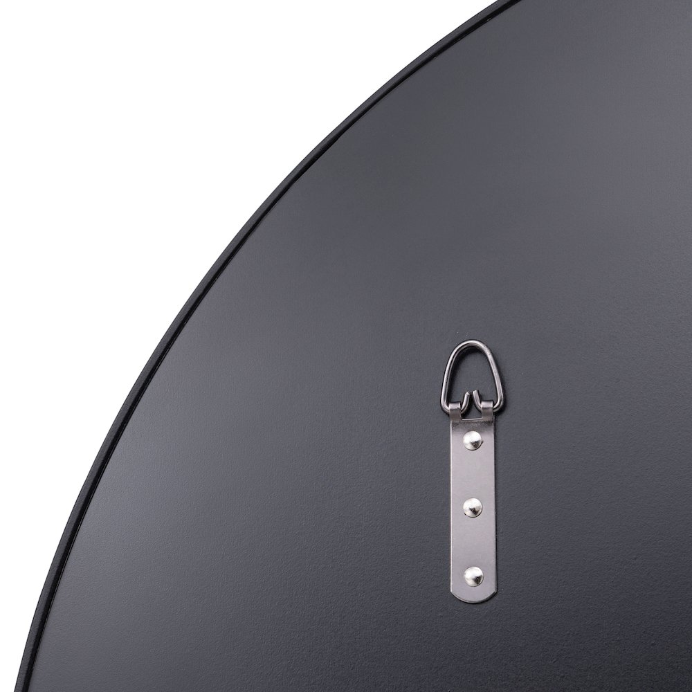 Tablet 30-in Round Wall Mirror - Black. Picture 5