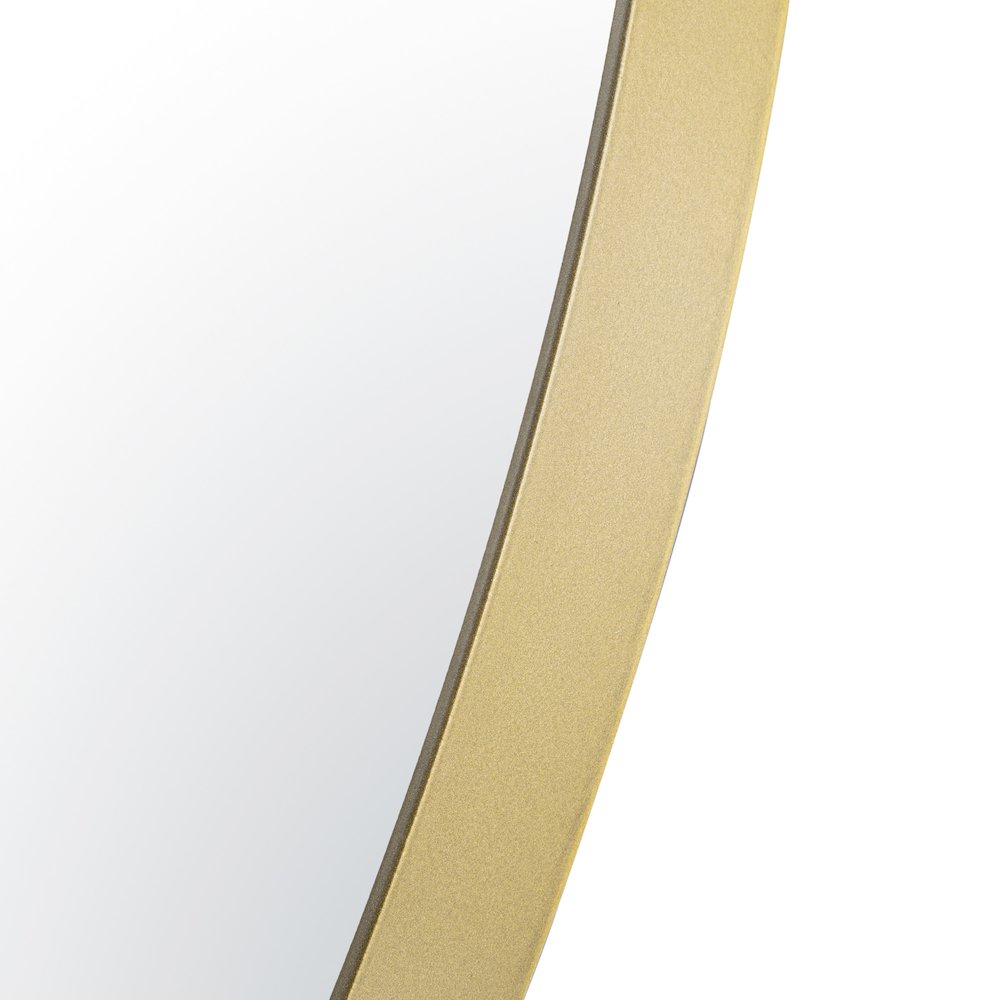 Tablet 30-in Round Wall Mirror - Gold. Picture 4