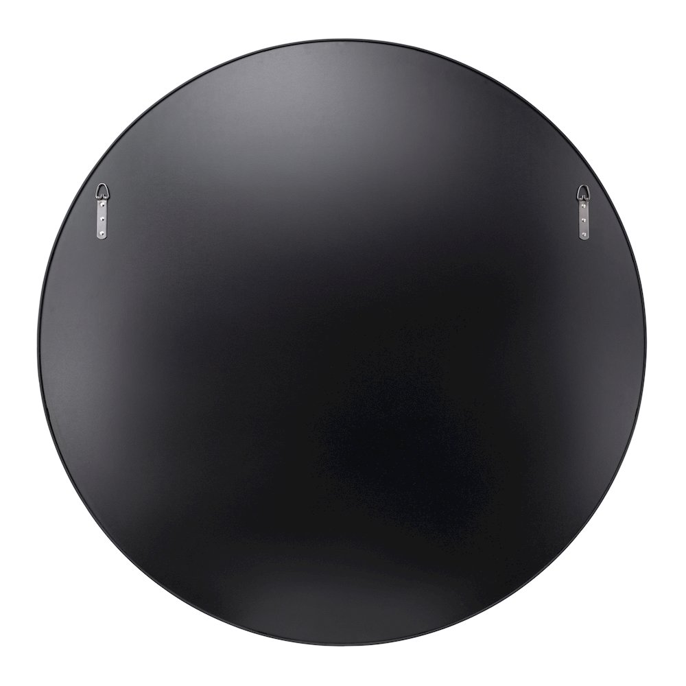 Tablet 40-in Round Wall Mirror - Black. Picture 3