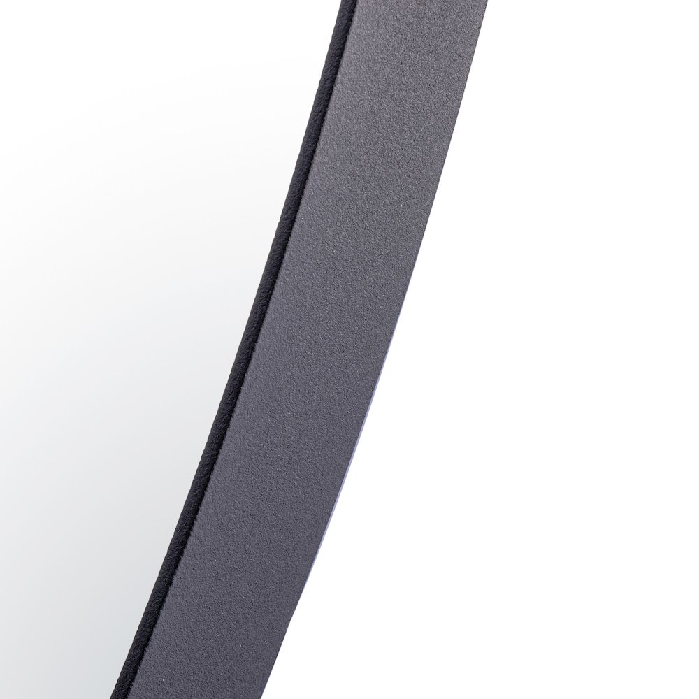 Tablet 40-in Round Wall Mirror - Black. Picture 4