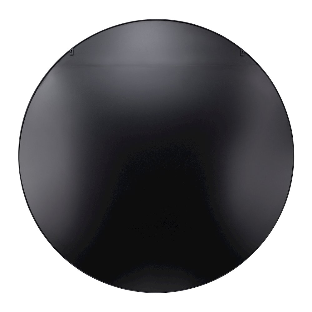 Tablet 50-in Round Wall Mirror - Black. Picture 3