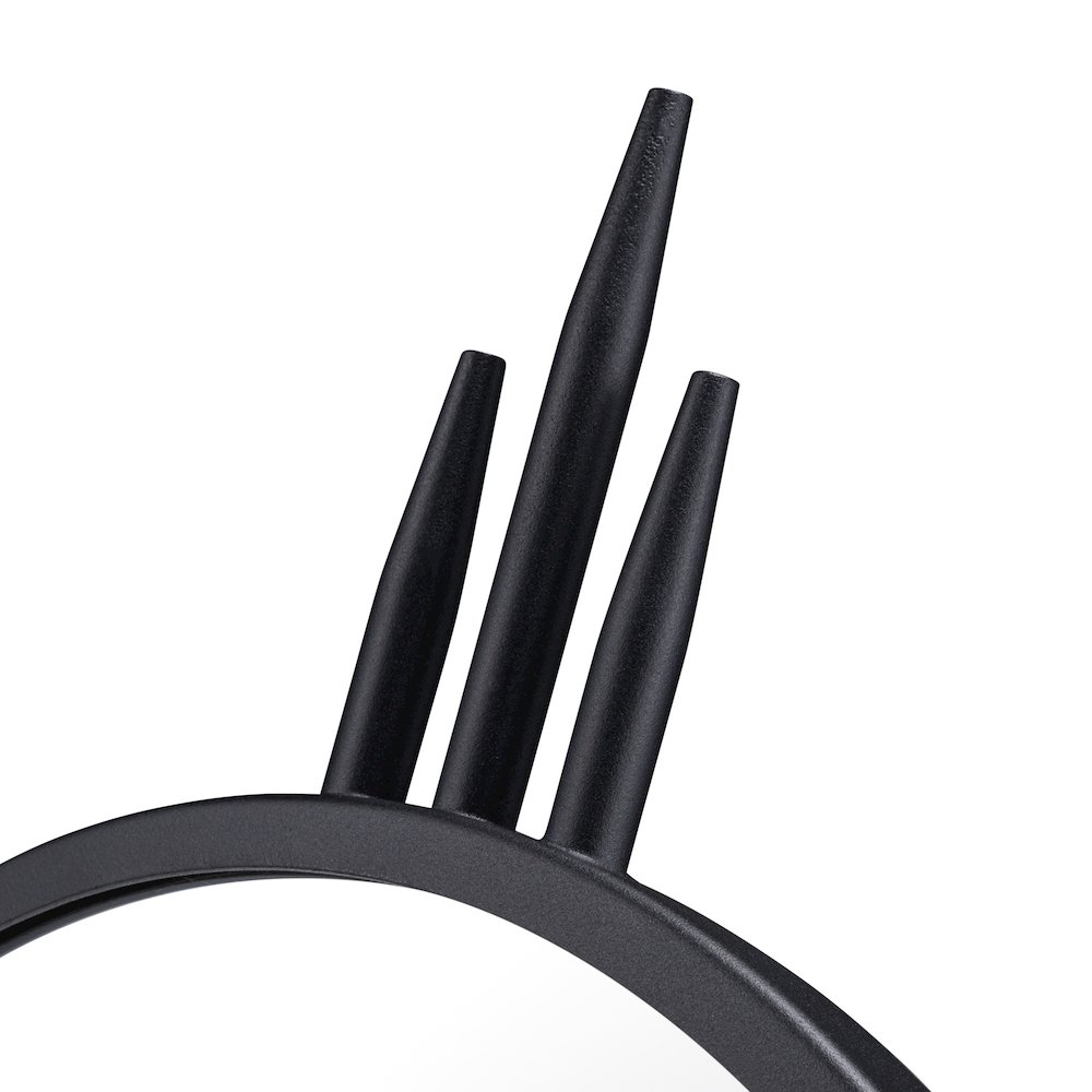 Propaganda 22x41 Oval Wall Mirror - Black. Picture 4