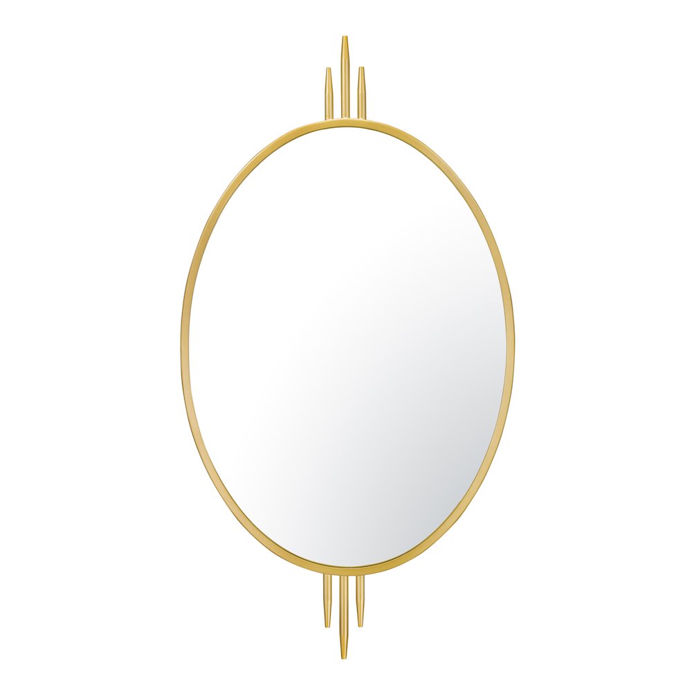 Propaganda 22x41 Oval Wall Mirror - Gold. Picture 1