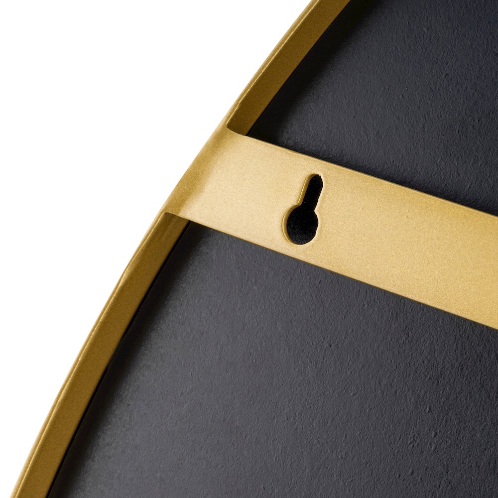 Propaganda 22x41 Oval Wall Mirror - Gold. Picture 5