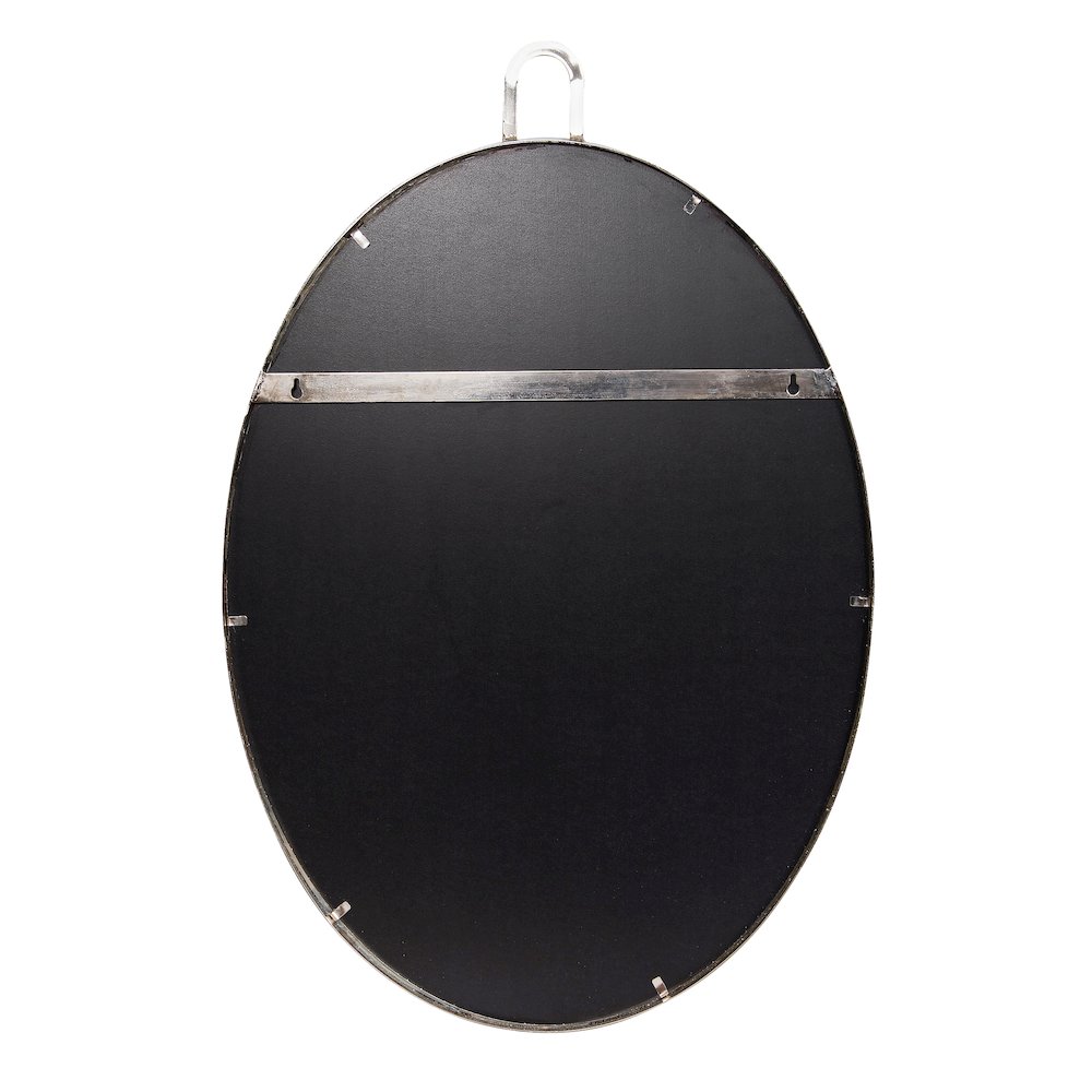 Stopwatch 22x30 Oval Powder Room Mirror - Polished Nickel. Picture 4