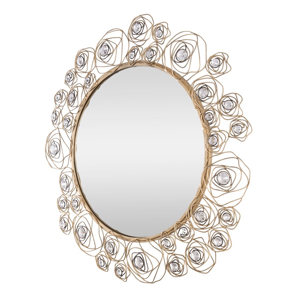 Ethereal Rose 38-in Wall Mirror - Havana Gold Ombre. Picture 2
