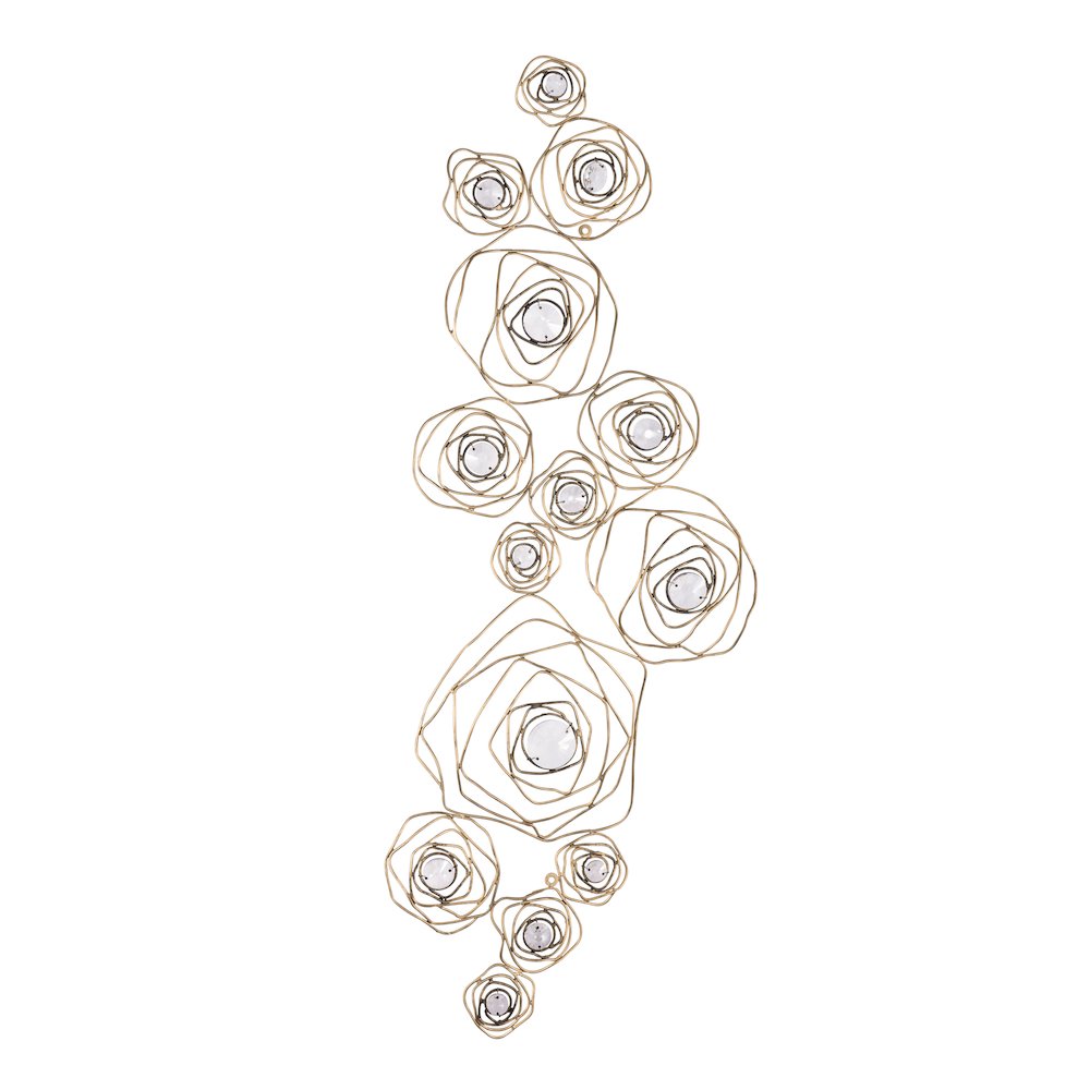 Ethereal Rose Wall Art - Havana Gold Ombre. Picture 1