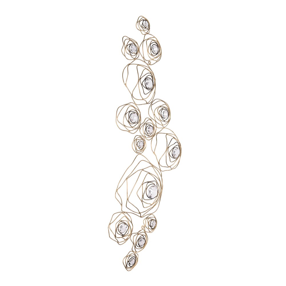Ethereal Rose Wall Art - Havana Gold Ombre. Picture 2