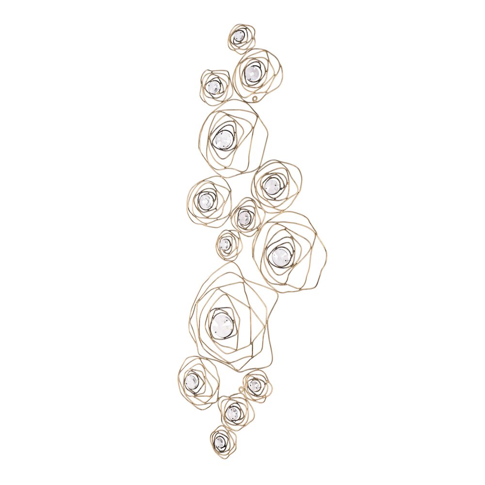 Ethereal Rose Wall Art - Havana Gold Ombre. Picture 3