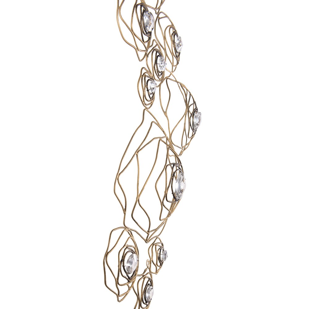 Ethereal Rose Wall Art - Havana Gold Ombre. Picture 5