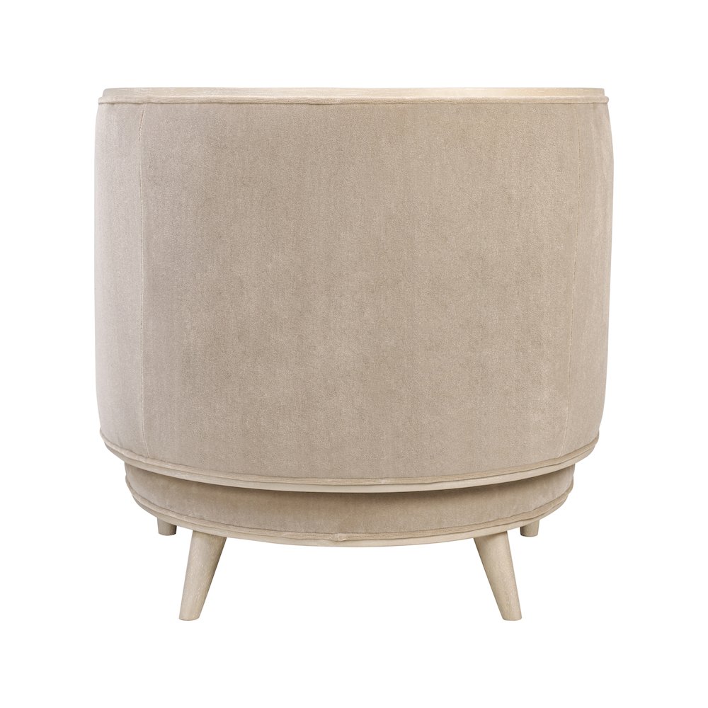 Hayworth Accent Chair - Ash Blond/Mushroom Mohair. Picture 4