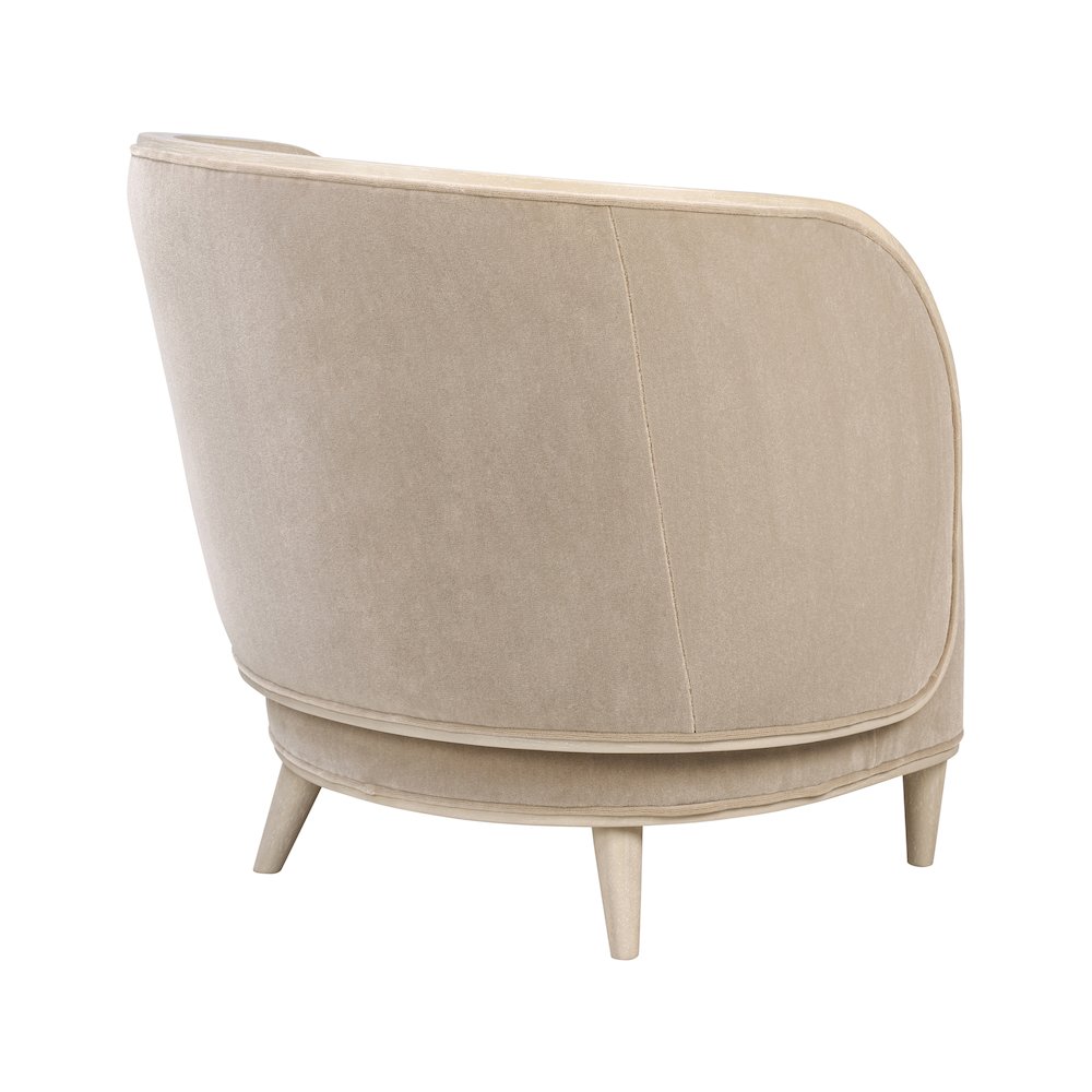 Hayworth Accent Chair - Ash Blond/Mushroom Mohair. Picture 5
