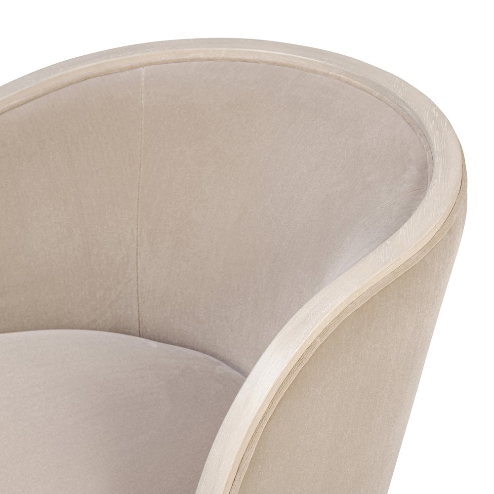 Hayworth Accent Chair - Ash Blond/Mushroom Mohair. Picture 7