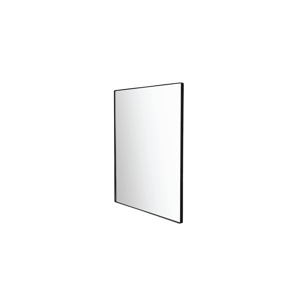 Kye 40x40 Rounded Square Wall Mirror - Black. Picture 2