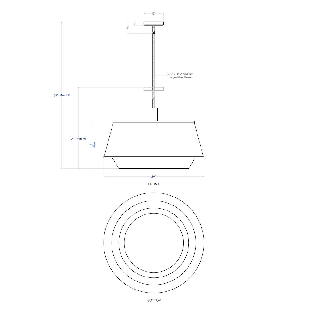 Desert Flyer 6-Lt Pendant - Satin Brass/Medium Walnut. Picture 6