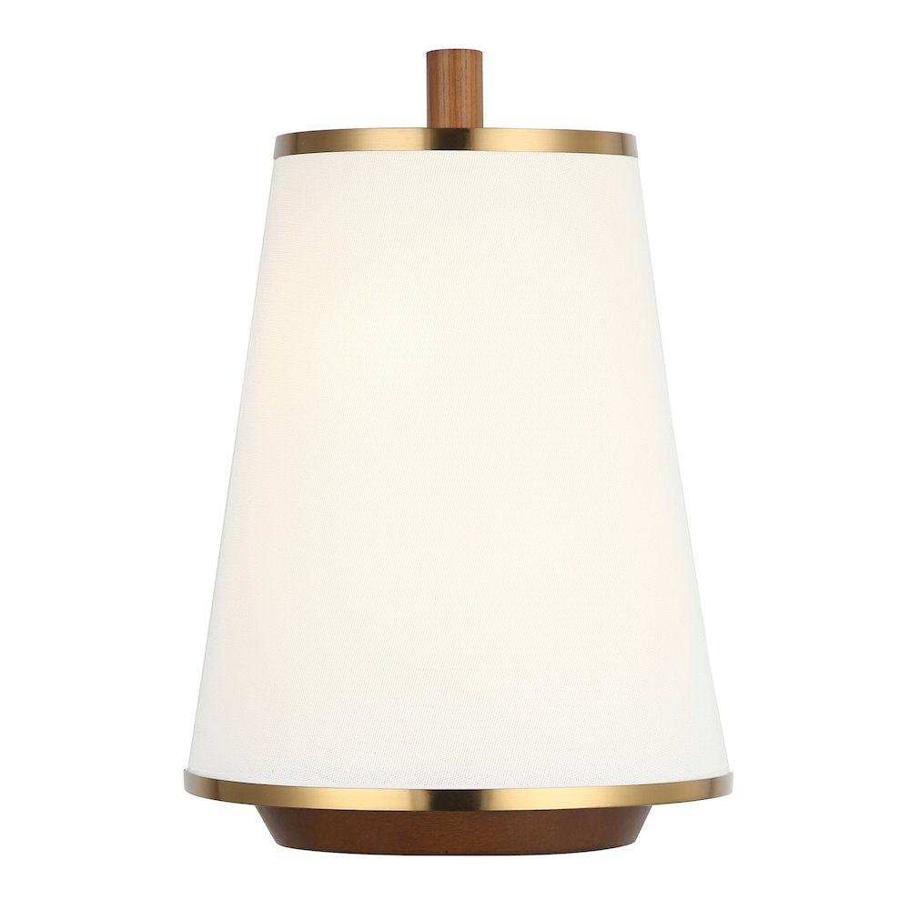 Desert Flyer 2-Lt Sconce - Satin Brass/Medium Walnut. Picture 2