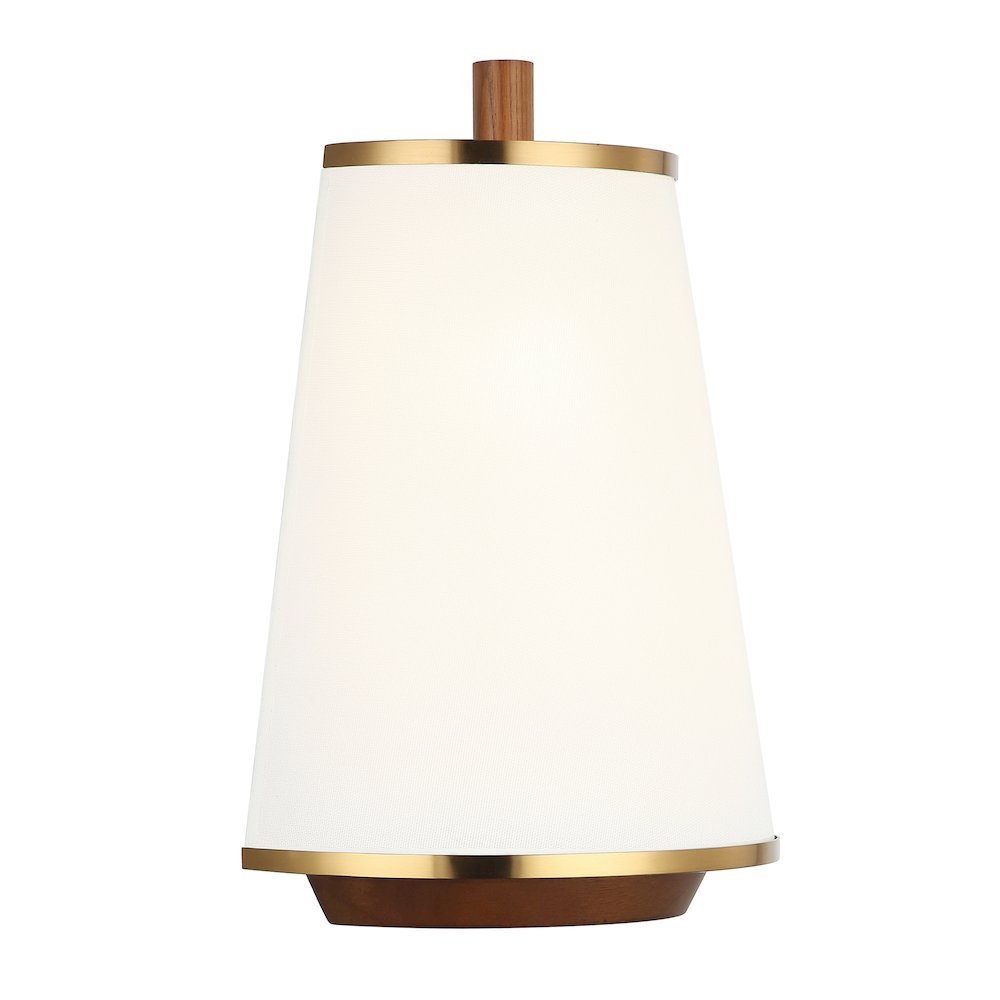 Desert Flyer 2-Lt Sconce - Satin Brass/Medium Walnut. Picture 3