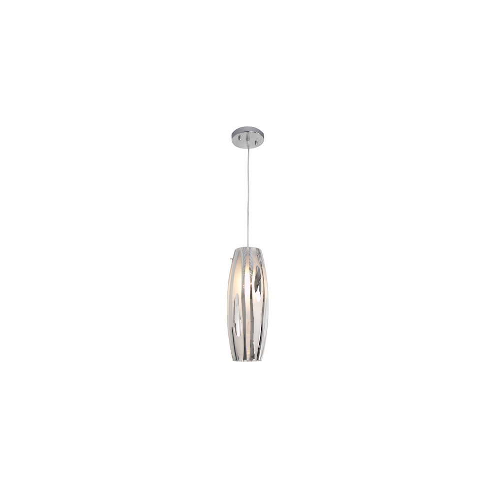 Chroman Empire 1-Lt Mini Pendant - Chrome. Picture 1