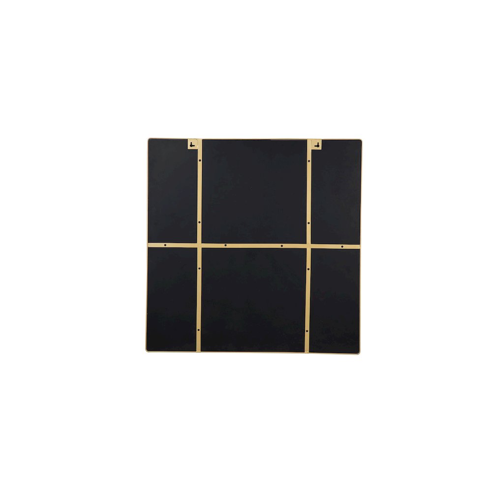 Kye 30x30 Rounded Square Wall Mirror - Gold. Picture 3