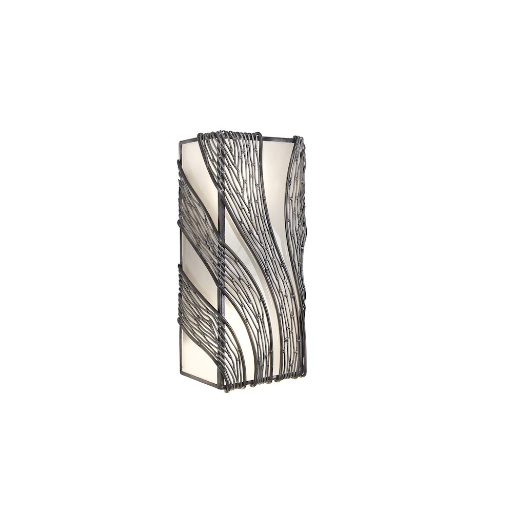 Flow 2-Lt Vertical Sconce - Steel. Picture 1