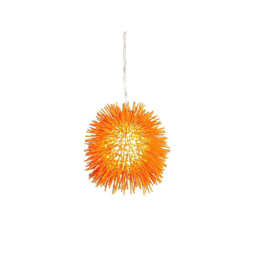 Urchin 1-Lt Mini Pendant - Electric Pumpkin. Picture 1