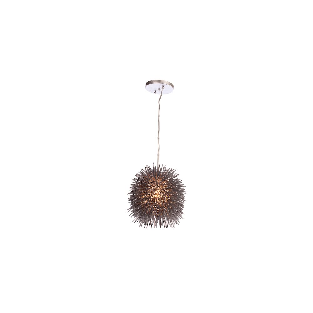 Urchin 1-Lt Mini Pendant - Painted Chrome. Picture 1