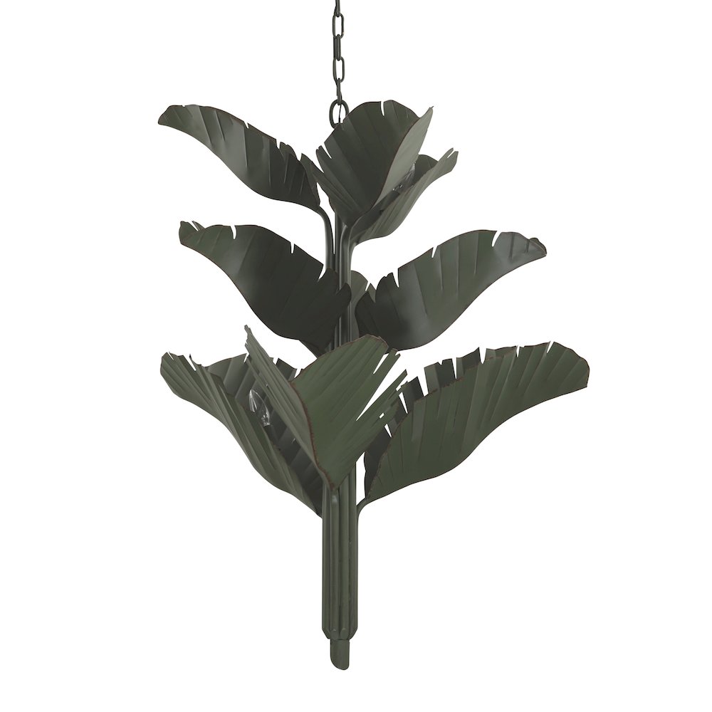 Banana Leaf 9-Lt Chandelier. Picture 3