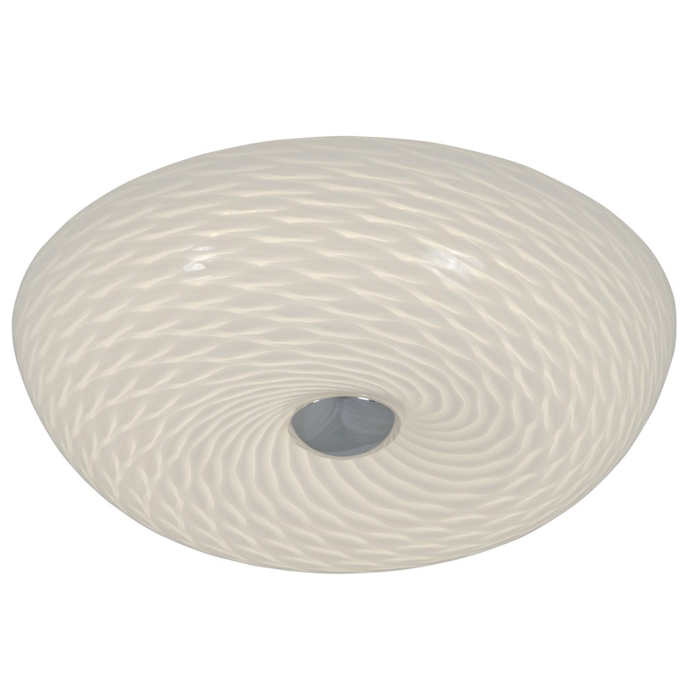 Swirled 2-Lt Small Flush Mount - French Feather. Picture 1