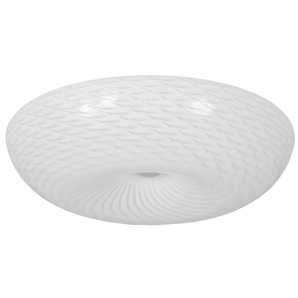Swirled 3-Lt Large Flush Mount - French Feather. Picture 2