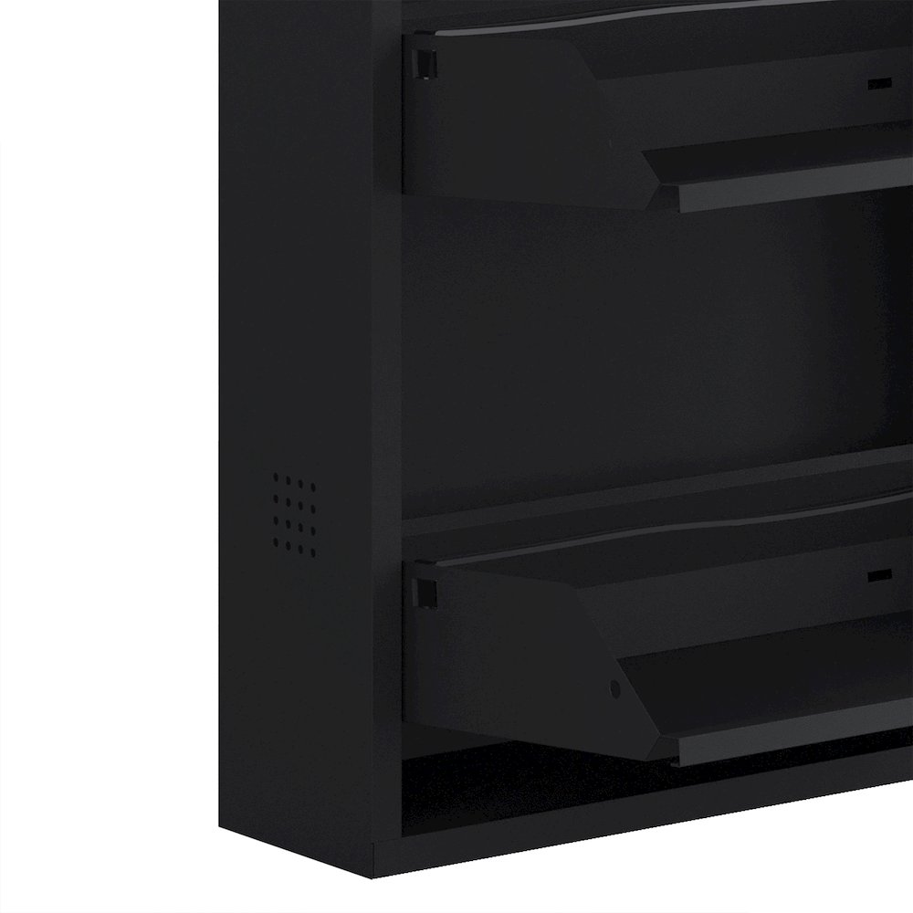 Antibacterial 5 Tier metal shoe cabinet without holes. Picture 7