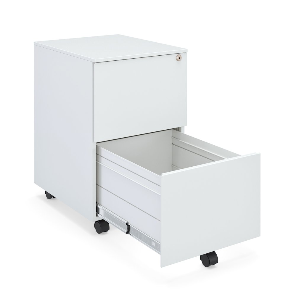 Ceha 2 Drawer Mobile File Cabinet with Lock. Picture 3