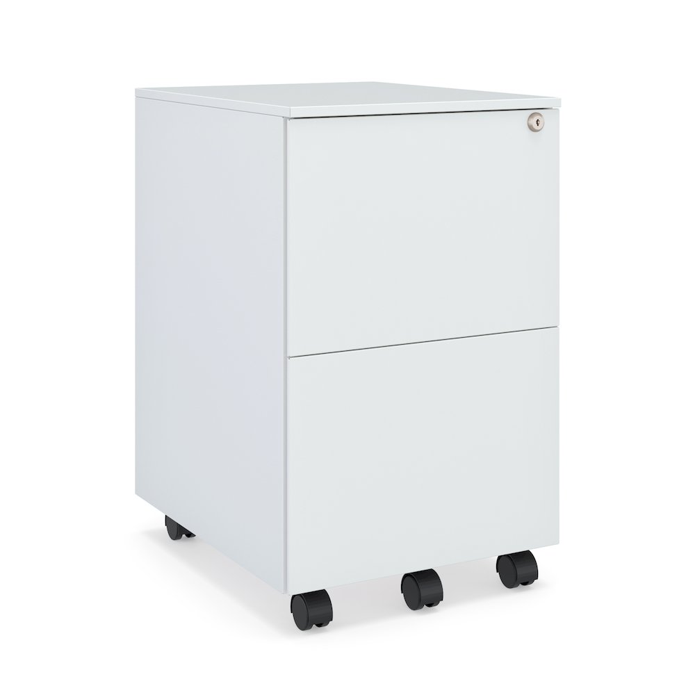 Ceha 2 Drawer Mobile File Cabinet with Lock. Picture 1