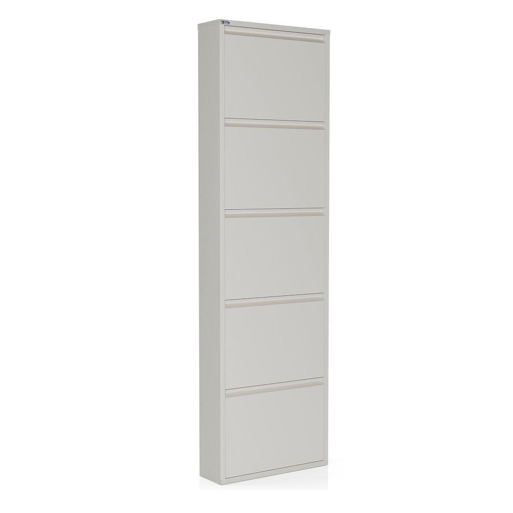 Antibacterial 5 Tier metal shoe cabinet without holes. Picture 1