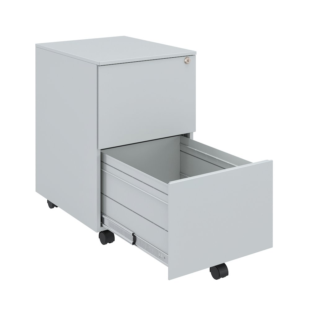 Ceha 2 Drawer Mobile File Cabinet with Lock. Picture 3