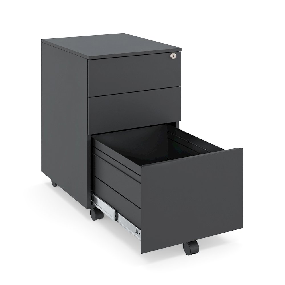 Ceha 2+1 Drawer Mobile File Cabinet with Lock. Picture 3
