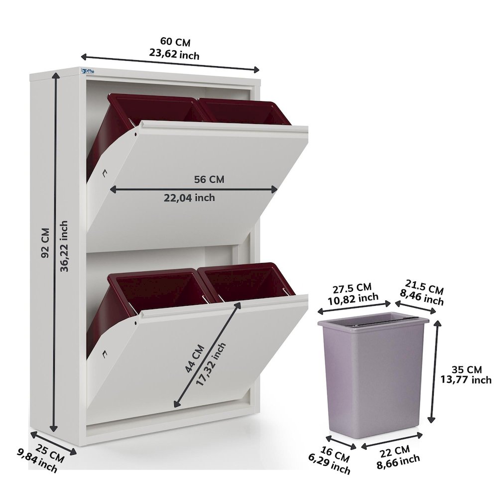 Antibacterial multipurpose storage solution 4 Bin. Picture 3