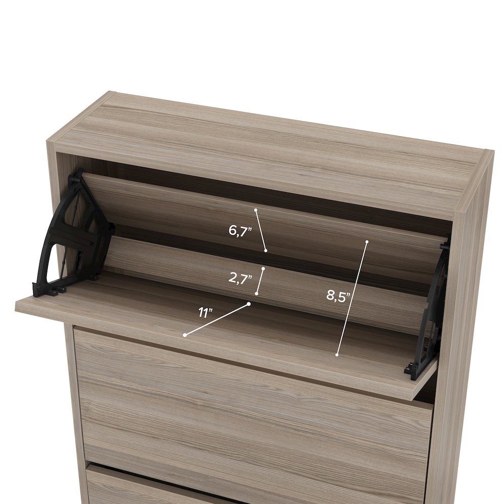 3-Tier Wooden Shoe Cabinet in Toledo. Picture 11