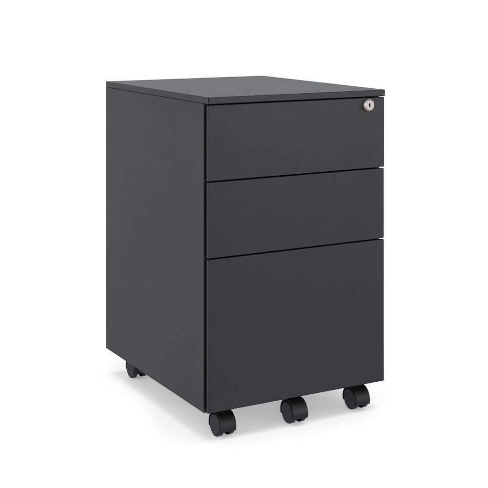 Ceha 2+1 Drawer Mobile File Cabinet with Lock. Picture 1