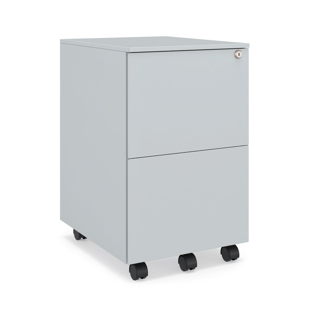 Ceha 2 Drawer Mobile File Cabinet with Lock. Picture 1