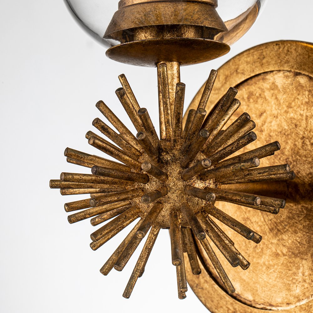 Staring 1 Light Sconce in GoldLeaf. Picture 2