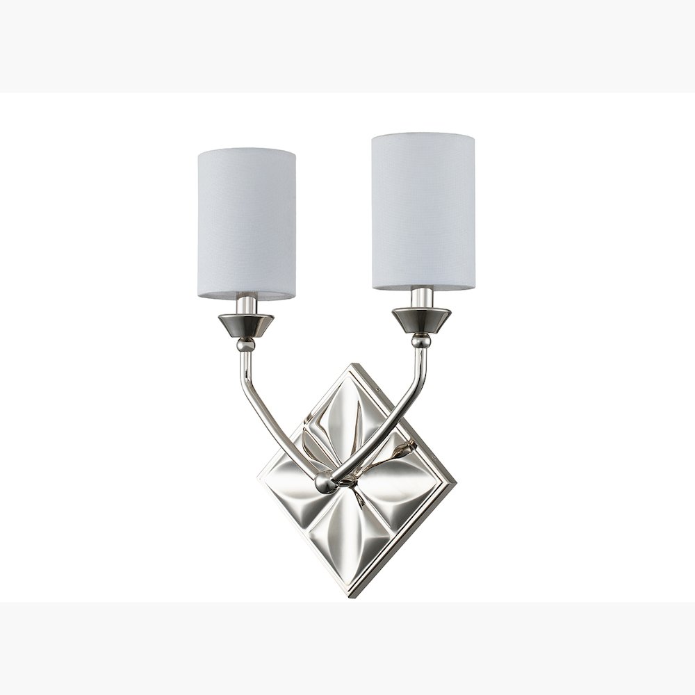 Epsilon 2 Light Sconce in Polished Chrome. Picture 2