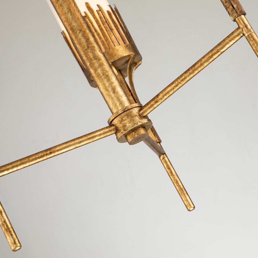 Sawgrass 3 Lt Chandelier in Gold. Picture 7